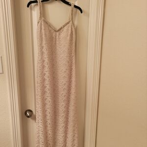 Champaign Sparkle Lace Dress